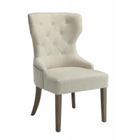 Coaster Furniture 104507 Florence Tufted Upholstered Dining Chair Beige