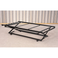 Coaster Furniture 1137 Pop Up Trundle Bed with Rollers Black