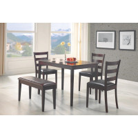 Coaster Furniture 150232 5-piece Dining Set with Bench Cappuccino and Dark Brown
