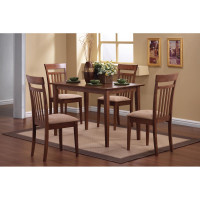 Coaster Furniture 150430 5-piece Dining Set Chestnut and Tan