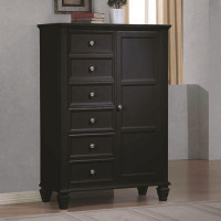 Coaster Furniture Sandy Beach Collection Master Bedroom Chest in Black 201328