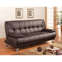 Coaster Furniture 300148 Pierre Tufted Upholstered Sofa Bed Brown