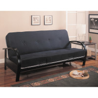 Coaster Furniture 300159 Metal Futon Frame Glossy Black