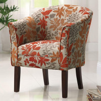 Coaster Furniture 460407 Barrel Back Upholstered Accent Chair Multi-color