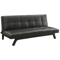 Coaster Furniture 500765 Corrie Biscuit-tufted Upholstered Sofa Bed Black