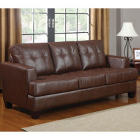 Coaster Furniture 504070 Samuel Upholstered Sleeper Sofa Dark Brown