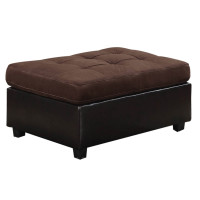 Coaster Furniture 505656 Mallory Rectangular Upholstered Tufted Ottoman