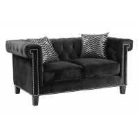 Coaster Furniture 505818 Reventlow Tufted Loveseat Black