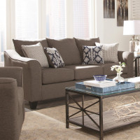 Coaster Furniture 506021 Salizar Flared Arm Sofa Grey