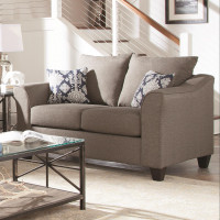 Coaster Furniture 506022 Salizar Flared Arm Loveseat Grey