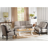 Baxton Studio 52348-Beige 3PC set Antoinette Classic Antiqued French Sofa Set in Beige