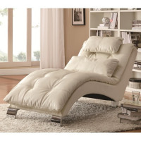 Coaster Furniture 550078 Dilleston Upholstered Chaise White