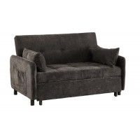 Coaster Furniture 551075 Underwood Tufted Sleeper Sofa Bed Charcoal