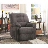 Coaster Furniture 600398 Upholstered Power Lift Recliner Charcoal