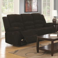 Coaster Furniture 601461 Gordon Pillow Top Arm Motion Sofa Chocolate