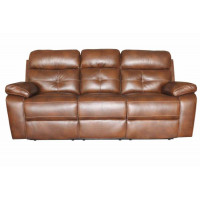 Coaster Furniture 601691 Damiano Button Tufted Motion Sofa Tri-tone Brown