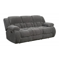Coaster Furniture 601921 Weissman Pillow Top Arm Motion Sofa Charcoal