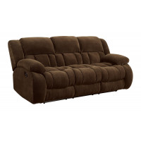 Coaster Furniture 601924 Weissman Pillow Top Arm Motion Sofa Chocolate