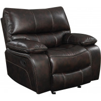 Coaster Furniture 601933 Willemse Upholstered Glider Recliner Dark Brown
