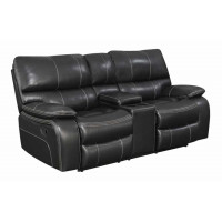 Coaster Furniture 601934 Willemse Motion Sofa with Drop-down Table Black