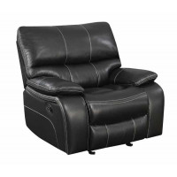 Coaster Furniture 601936 Willemse Upholstered Glider Recliner Black