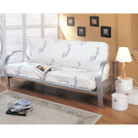 Coaster Furniture 7251 Metal Futon Frame Silver