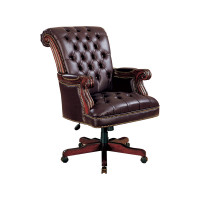 Coaster Furniture 800142 Tufted Adjustable Height Office Chair Dark Brown