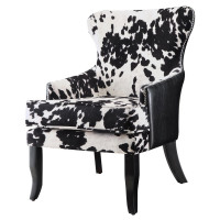 Coaster Furniture 902169 Cowhide Print Accent Chair Black and White