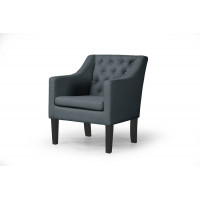 Baxton Studio 9070-Gray-CC Brittany Club Chair