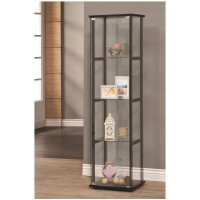 Coaster Furniture 950171 4 Shelf Contemporary Glass Curio Cabinet