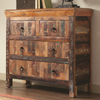 Coaster Furniture 950366 4-drawer Accent Cabinet Reclaimed Wood