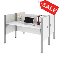 Bestar 100870C-17 Pro-Biz Double Face to Face Workstation in White