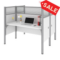 Bestar 100870D-17 Pro-Biz Double Face to Face Workstation in White