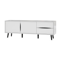 Bestar 102201-000001 Maia 63W TV Stand in white