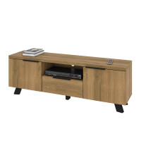 Bestar 103161-000005 Auva 67W TV Stand in maple brown