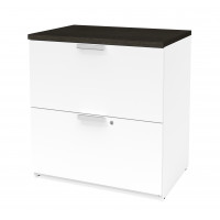 Bestar 110630-1117 Pro-Concept Plus Lateral File in White & Deep Grey