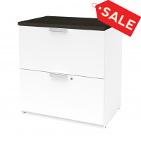 Bestar 110630-1117 Pro-Concept Plus Lateral File in White & Deep Grey