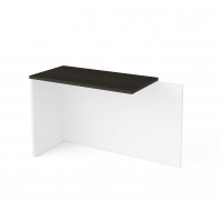 Bestar 110810-1117 Pro-Concept Plus Return Table in White & Deep Grey