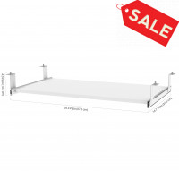 Bestar 110830-1117 Pro-Concept Plus Keyboard Shelf in White
