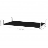 Bestar 110830-1118 Pro-Concept Plus Keyboard Shelf in Black