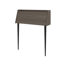 Bestar 111160-000047 Skat 36W Secretary Desk in bark grey