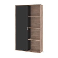 Bestar 114700-000009 Aquarius 36W Storage Unit with 8 Cubbies in rustic brown & graphite