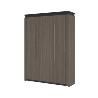 Bestar 116184-000047 Orion 65W Queen Murphy Bed in bark gray & graphite