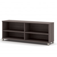 Bestar 120612-1147 Pro-Linea Credenza in Bark Grey