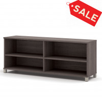 Bestar 120612-1147 Pro-Linea Credenza in Bark Grey