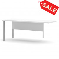 Bestar 120811-17 Pro-Linea Return Table with Metal Legs in White