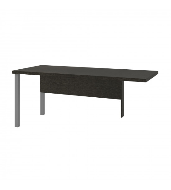 Bestar 120811-32 Pro-Linea Return table with metal legs in Deep Grey Bestar 120811-32 Pro-Linea Return table with metal legs in Deep Grey