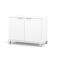 Bestar 120879-17 Pro-Linea 2-Door Storage Unit in White