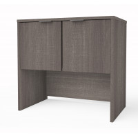 Bestar 160520-1147 i3 Plus Hutch in Bark Gray