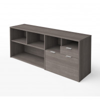 Bestar 160610-1147 i3 Plus Credenza in Bark Gray